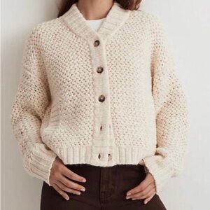 Madewell Bomber Cardigan Sweater
Antique Cream